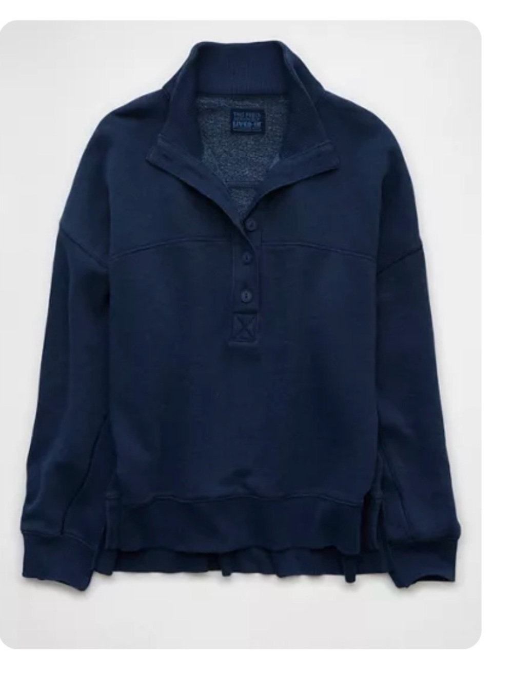 American Eagle Outfitters Navy Pullover Sweatshirt